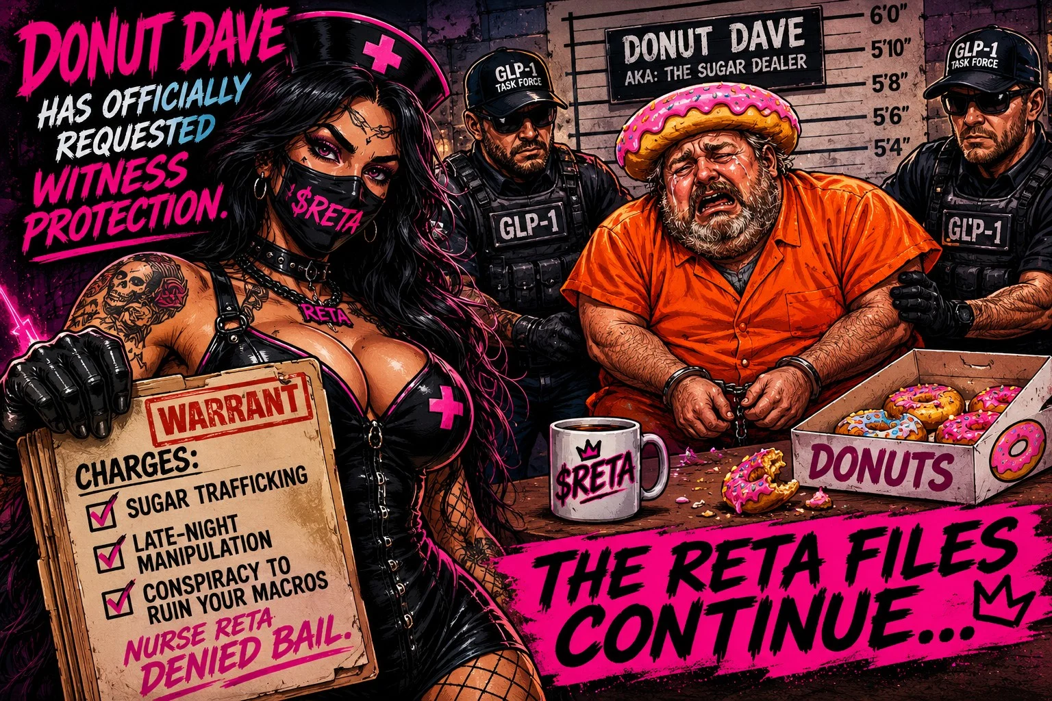 Donut Dave witness protection Reta poster