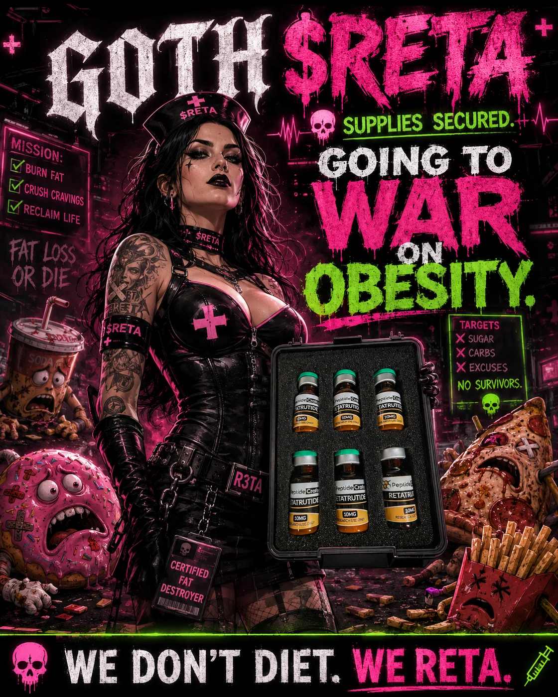 Goth Reta supplies secured poster